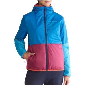 Cotopaxi Teca Cálido Hooded Jacket In Rocket Science Colorblock Reversible M